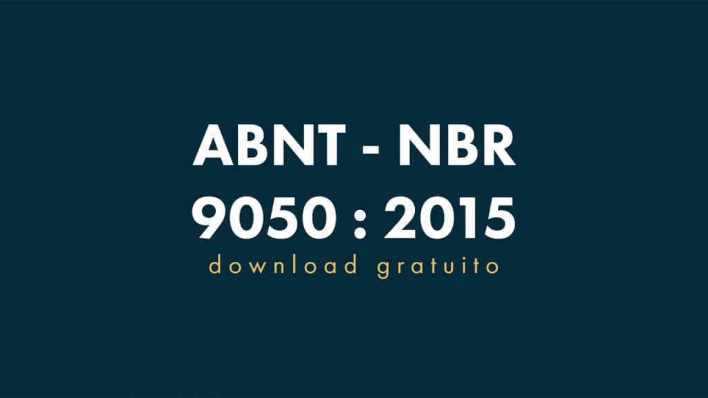 Abnt Nbr 9050 2015 Baixar Norma Acessibilidade Gratuita 4050