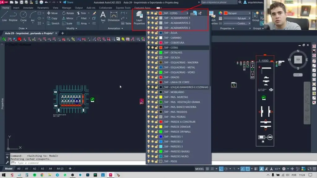 Menus do AutoCAD Conheça os principais Arquiteto Leandro Amaral