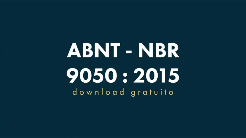 abnt nbr 9050 2015 baixar download pdf